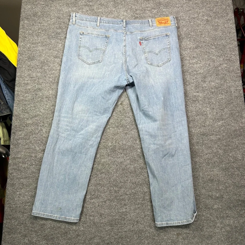 Levi's 541 Straight Jeans Men's Blue Denim Pockets Classic Zip Fly - 48X31